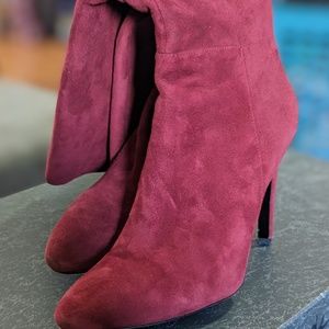 Via Spiga Bethany Red Suede Boot Size 9